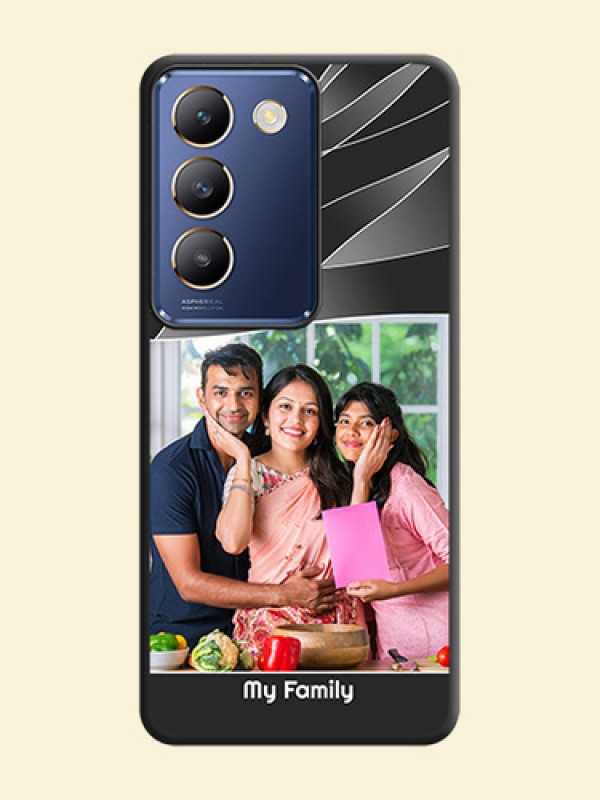 Mixed Wave Lines - Photo on Space Black Soft Matte Mobile Cover - Vivo Y200E 5G
