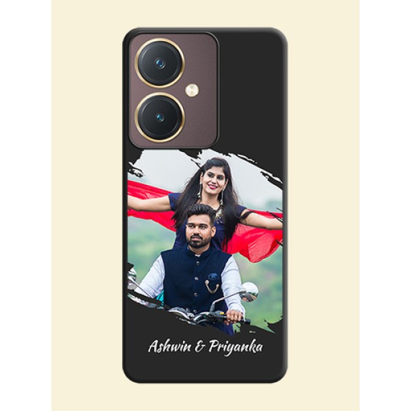 Grunge Brush Strokes - Photo on Space Black Soft Matte Back Cover - Vivo Y27