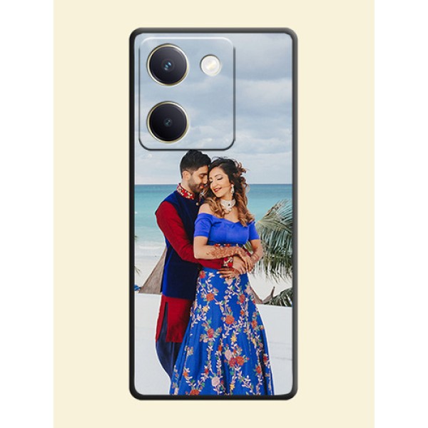 Full Single Pic Upload On Space Black Custom Soft Matte Mobile Back Cover - Vivo Y300 Plus 5G Full Single Pic Upload On Space Black Custom Soft Matte Mobile Back Cover - Vivo Y300 Plus 5G