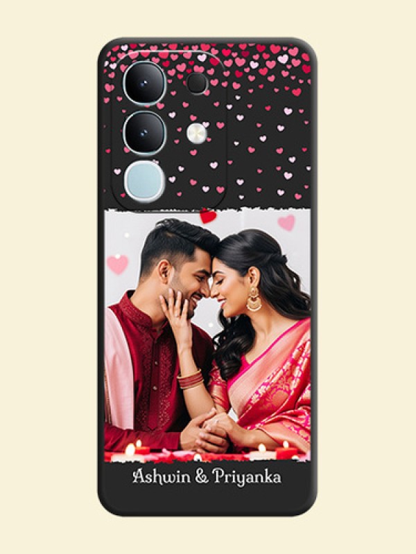 Fall in Love with Your Partner on Photo On Space Black Custom Soft Matte Mobile Back Cover - Vivo Y31 Pro 5G