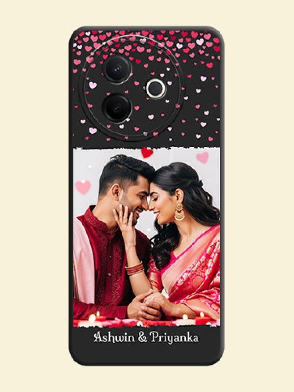 Fall in Love with Your Partner on Photo On Space Black Custom Soft Matte Mobile Back Cover - Vivo Y39 5G