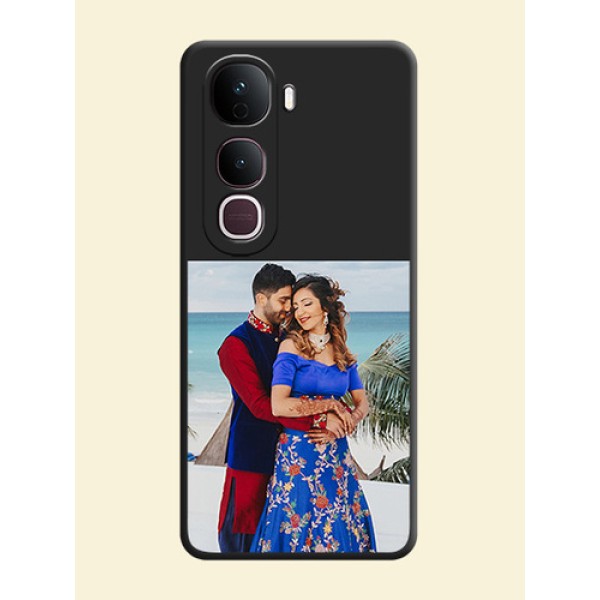 Image Upload With Space Black Color On Custom Soft Matte Mobile Back Cover - Vivo Y400 Pro 5G