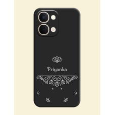 Lotus Garden Custom Text On Space Black Custom Soft Matte Mobile Back Cover - Vivo Y51 Pro 5G
