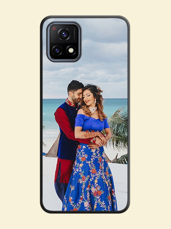 Full Single Pic Upload On Space Black Personalized Soft Matte Phone Covers -Vivo Y72 5G