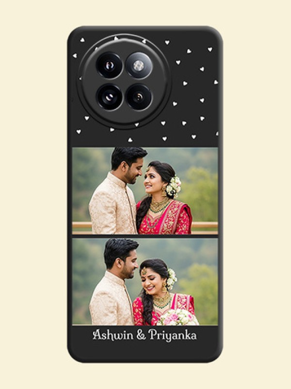 Miniature Love Symbols with Name On Space Black Custom Soft Matte Mobile Back Cover - Xiaomi 14 Civi