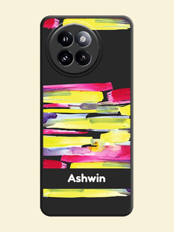 Brush Coloured On Space Black Custom Soft Matte Mobile Back Cover - Xiaomi 14 Civi