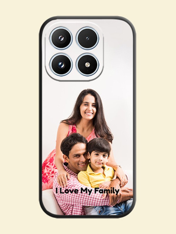 Full Single Pic Upload With Text On Space Black Custom Soft Matte Mobile Back Cover - Xiaomi 17 5G