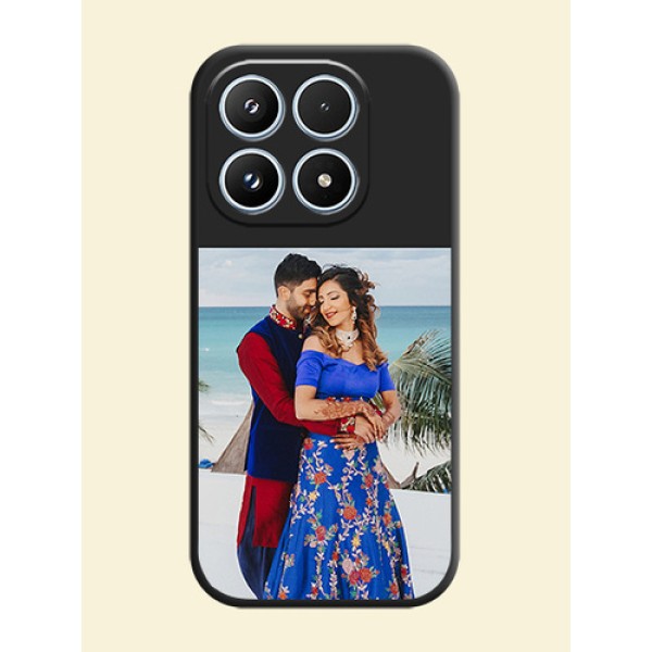Image Upload With Space Black Color On Custom Soft Matte Mobile Back Cover - Xiaomi 17 5G