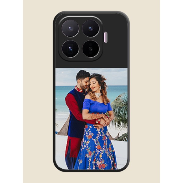 Image Upload With Space Black Color On Custom Soft Matte Mobile Back Cover - Xiaomi 17T 5G