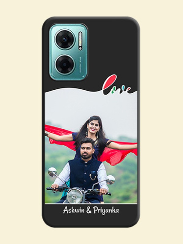 Fall in Love Pattern with Picture on Photo on Space Black Soft Matte Mobile Case - Xiaomi Redmi 11 Prime 5G