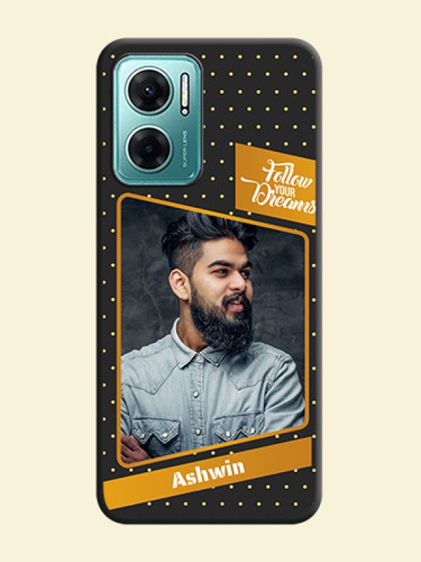 Follow Your Dreams with White Dots on Space Black Custom Soft Matte Phone Cases - Xiaomi Redmi 11 Prime 5G