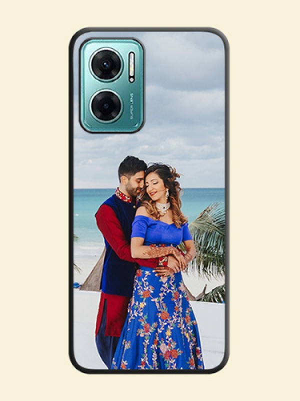 Full Single Pic Upload On Space Black Personalized Soft Matte Phone Covers -Xiaomi Redmi 11 Prime 5G