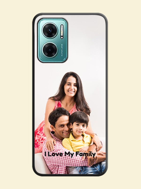 Full Single Pic Upload With Text On Space Black Personalized Soft Matte Phone Covers -Xiaomi Redmi 11 Prime 5G