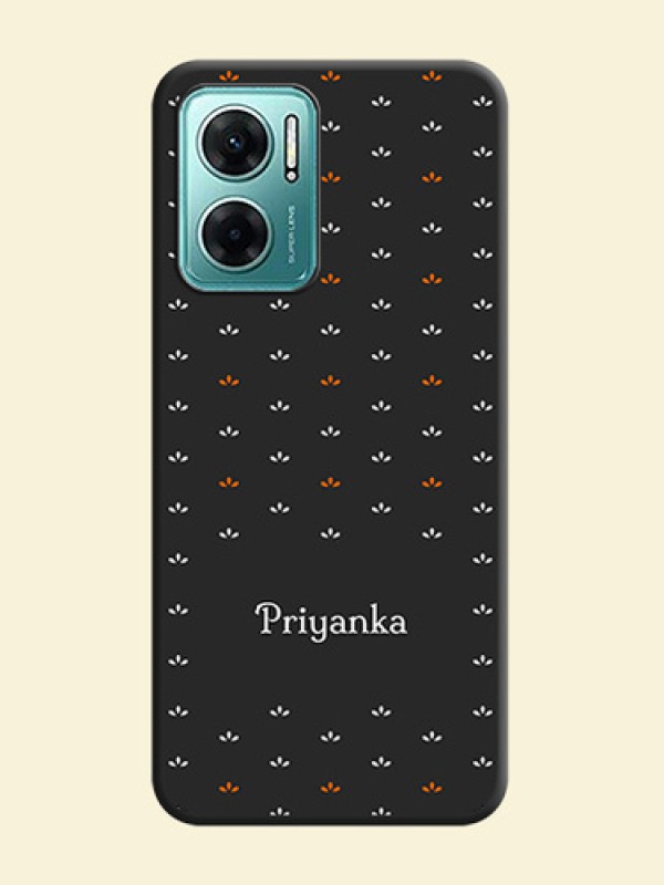 Simple Pattern With Custom Text On Space Black Personalized Soft Matte Phone Covers -Xiaomi Redmi 11 Prime 5G