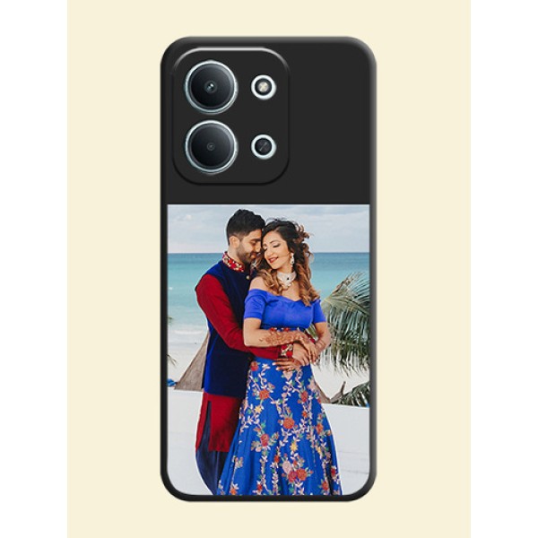 Image Upload With Space Black Color On Custom Soft Matte Mobile Back Cover - Xiaomi Redmi 15C 5G