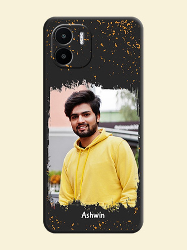 Spray Free Design on Photo on Space Black Soft Matte Phone Cover - Xiaomi Redmi A2