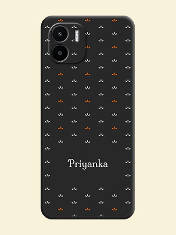 Simple Pattern With Custom Text On Space Black Personalized Soft Matte Phone Covers -Xiaomi Redmi A2