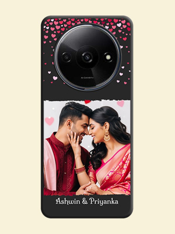 Fall in Love with Your Partner on Photo On Space Black Custom Soft Matte Mobile Back Cover - Redmi A3X