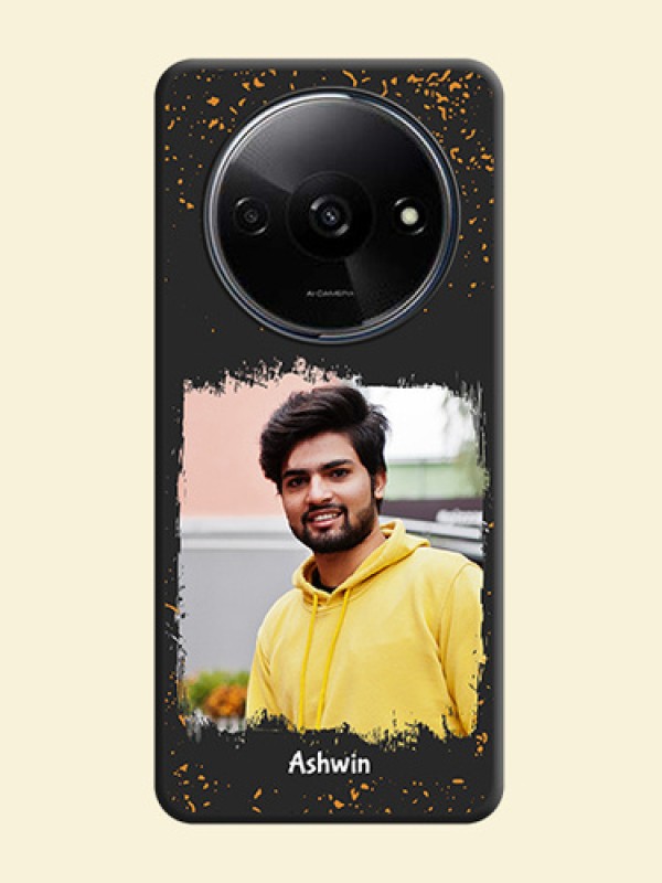 Spray Free Design on Photo On Space Black Custom Soft Matte Mobile Back Cover - Redmi A3X