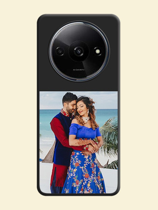Image Upload With Space Black Color On Custom Soft Matte Mobile Back Cover - Xiaomi Redmi A3X