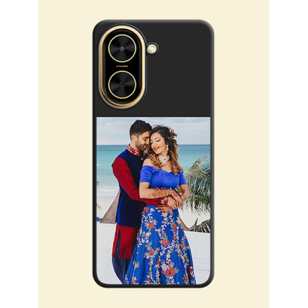 Image Upload With Space Black Color On Custom Soft Matte Mobile Back Cover - Xiaomi Redmi A5