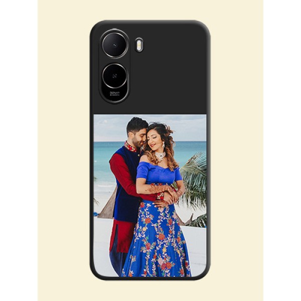 Image Upload With Space Black Color On Custom Soft Matte Mobile Back Cover - Xiaomi Redmi A7 Pro 4G