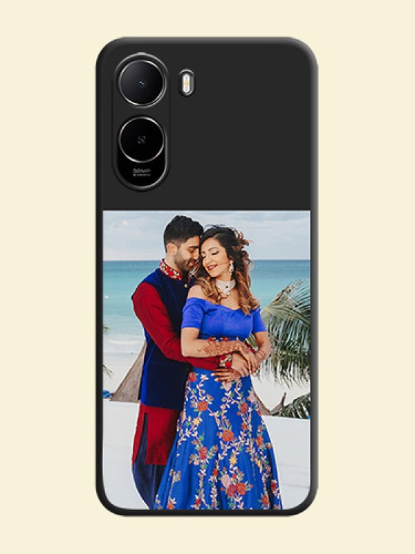 Image Upload With Space Black Color On Custom Soft Matte Mobile Back Cover - Xiaomi Redmi A7 Pro 4G