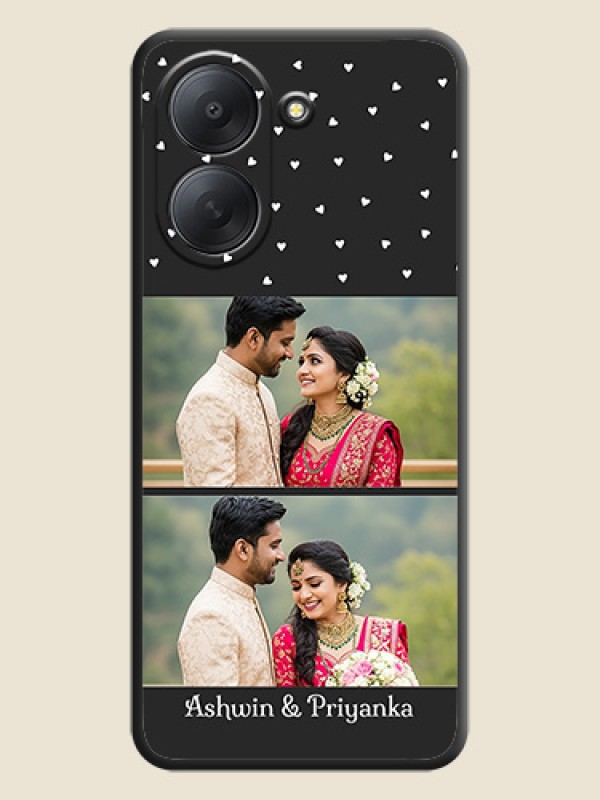 Miniature Love Symbols with Name On Space Black Custom Soft Matte Mobile Back Cover - Xiaomi Redmi A7