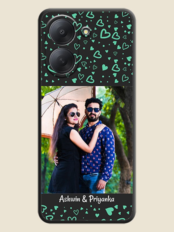 Sea Green Indefinite Love Pattern on Photo On Space Black Custom Soft Matte Mobile Back Cover - Xiaomi Redmi A7