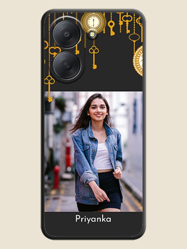 Decorative Design with Text On Space Black Custom Soft Matte Mobile Back Cover - Xiaomi Redmi A7