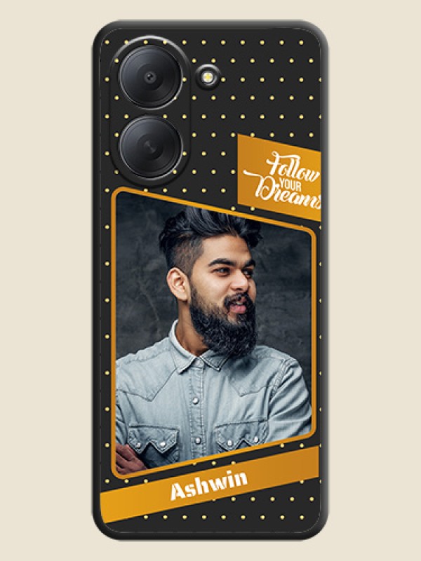 Follow Your Dreams with White Dots On Space Black Custom Soft Matte Mobile Back Cover - Xiaomi Redmi A7