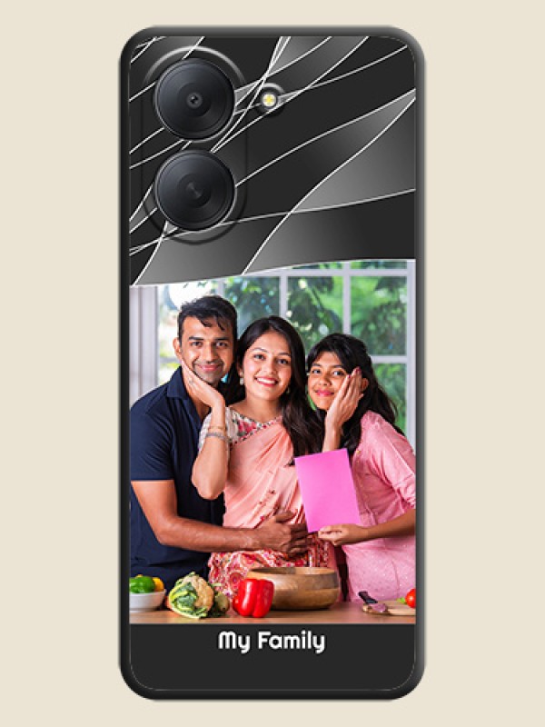 Mixed Wave Lines on Photo On Space Black Custom Soft Matte Mobile Back Cover - Xiaomi Redmi A7