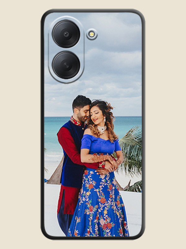 Full Single Pic Upload On Space Black Custom Soft Matte Mobile Back Cover - Xiaomi Redmi A7