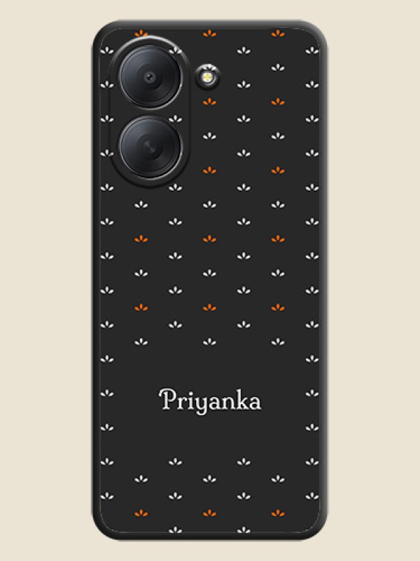 Simple Pattern With Custom Text On Space Black Custom Soft Matte Mobile Back Cover - Xiaomi Redmi A7
