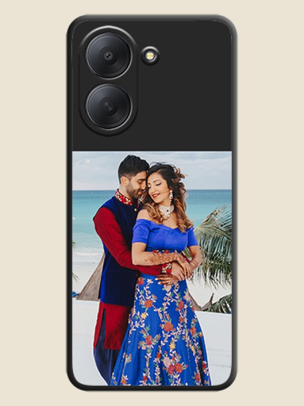 Image Upload With Space Black Color On Custom Soft Matte Mobile Back Cover - Xiaomi Redmi A7