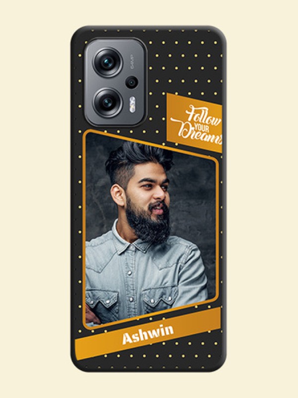 Follow Your Dreams with White Dots on Space Black Custom Soft Matte Phone Cases - Xiaomi Redmi K50I 5G