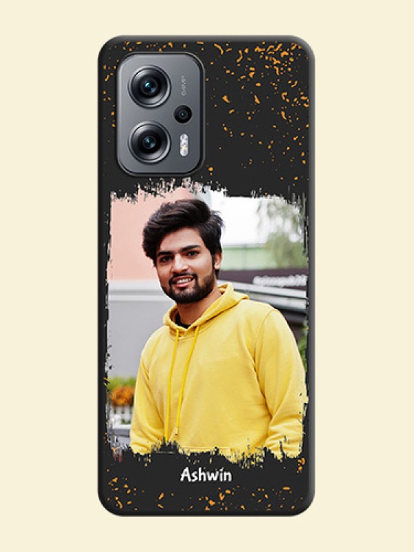Spray Free Design on Photo on Space Black Soft Matte Phone Cover - Xiaomi Redmi K50I 5G