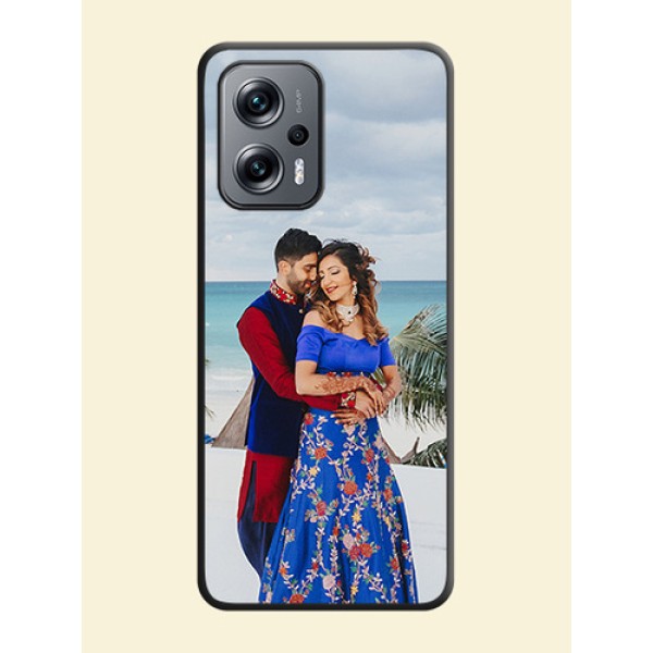 Full Single Pic Upload On Space Black Personalized Soft Matte Phone Covers -Xiaomi Redmi K50I 5G