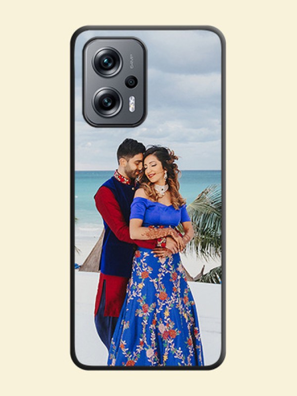Full Single Pic Upload On Space Black Personalized Soft Matte Phone Covers -Xiaomi Redmi K50I 5G