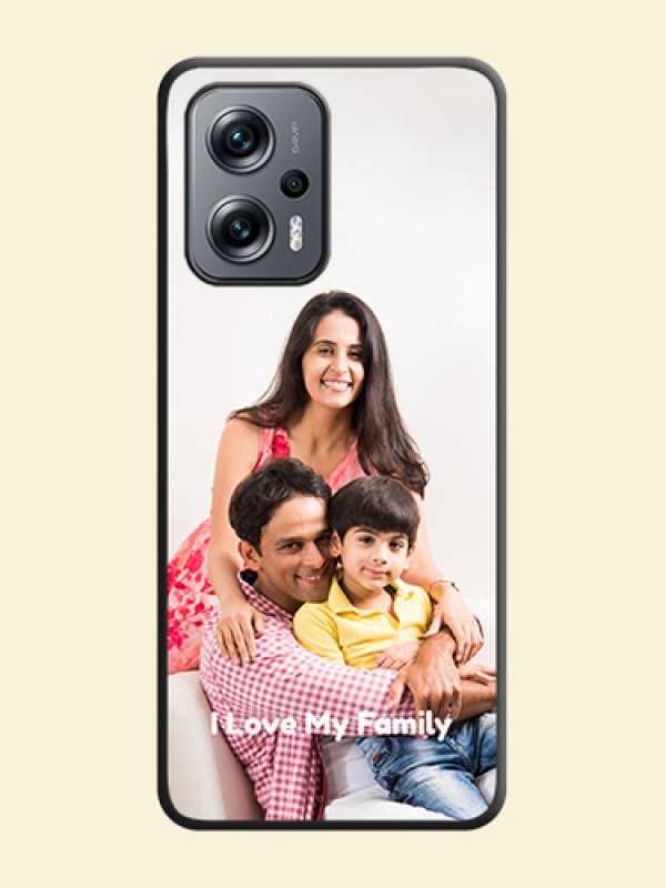 Full Single Pic Upload With Text On Space Black Personalized Soft Matte Phone Covers -Xiaomi Redmi K50I 5G