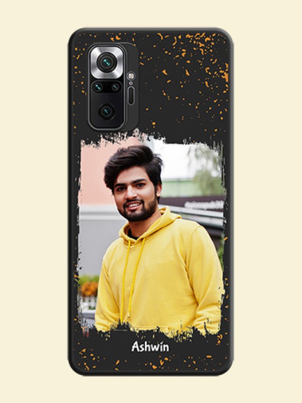 Spray Free Design on Photo on Space Black Soft Matte Phone Cover - Redmi Note 10 Pro Max