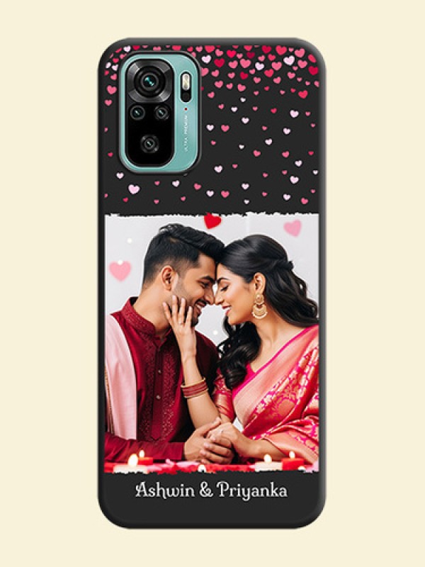 Fall in Love with Your Partner  on Photo on Space Black Soft Matte Phone Cover - Redmi Note 10
