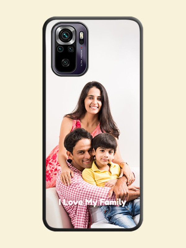Full Single Pic Upload With Text On Space Black Personalized Soft Matte Phone Covers -Xiaomi Redmi Note 10S