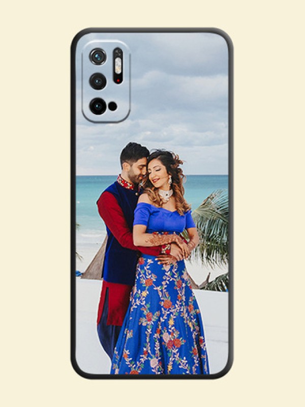 Full Single Pic Upload On Space Black Personalized Soft Matte Phone Covers -Xiaomi Redmi Note 10T 5G