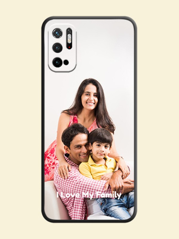 Full Single Pic Upload With Text On Space Black Personalized Soft Matte Phone Covers -Xiaomi Redmi Note 10T 5G