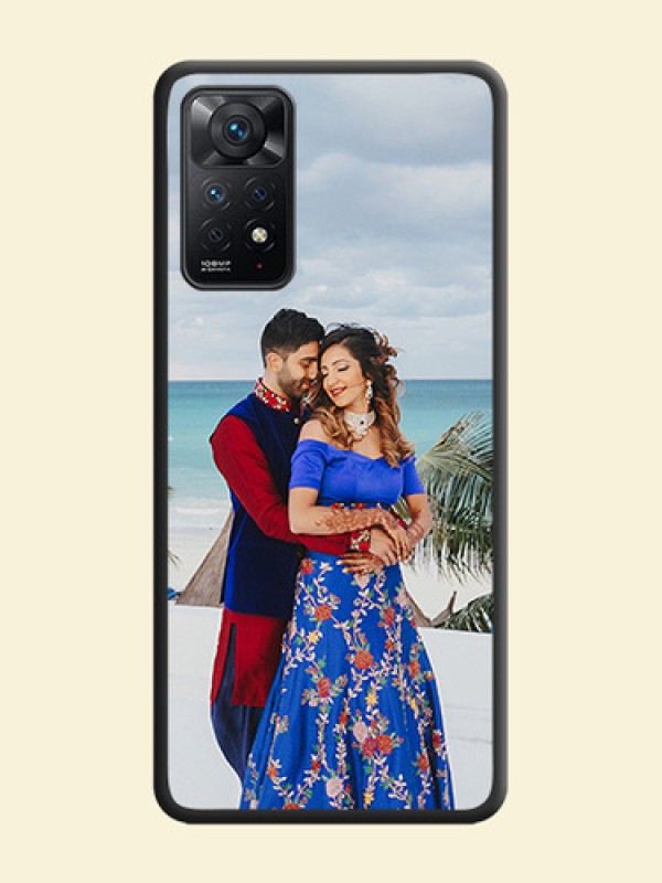 Full Single Pic Upload On Space Black Personalized Soft Matte Phone Covers -Xiaomi Redmi Note 11 Pro 5G