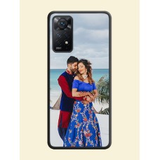 Full Single Pic Upload On Space Black Personalized Soft Matte Phone Covers -Xiaomi Redmi Note 11 Pro Plus 5G