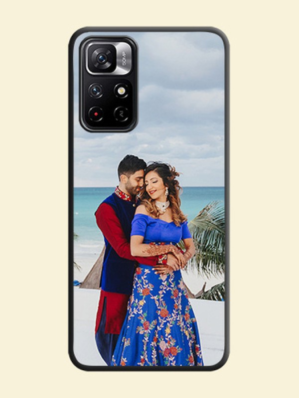 Full Single Pic Upload On Space Black Personalized Soft Matte Phone Covers -Xiaomi Redmi Note 11T 5G