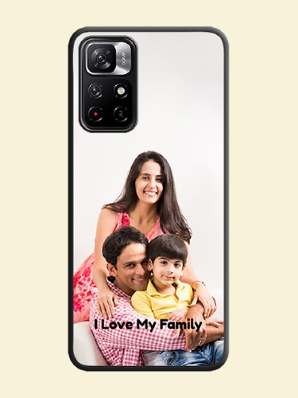 Full Single Pic Upload With Text On Space Black Personalized Soft Matte Phone Covers -Xiaomi Redmi Note 11T 5G