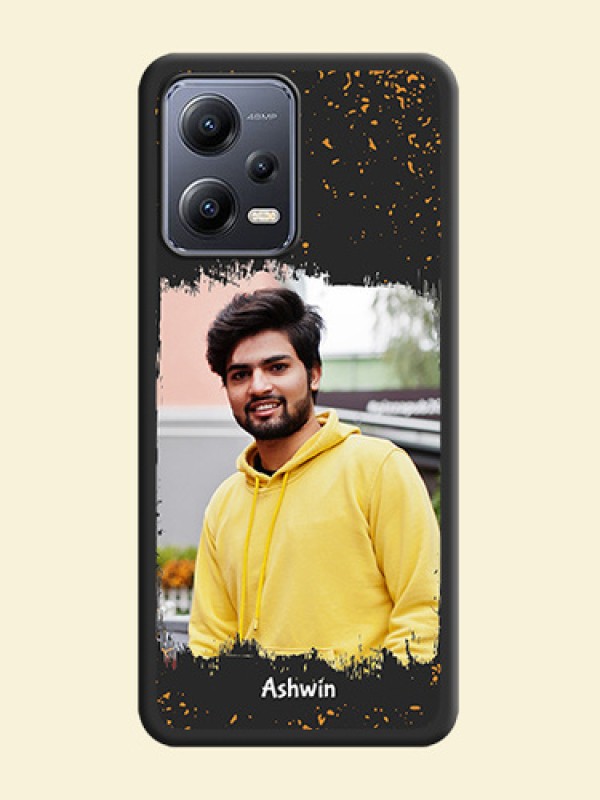 Spray Free Design on Photo on Space Black Soft Matte Phone Cover - Xiaomi Redmi Note 12 Pro 5G